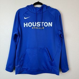 Women’s Nike Dri-Fit Houston Stellar Volleyball Club Hoodie Blue Medium